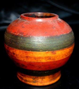 Antique Omani wooden jar